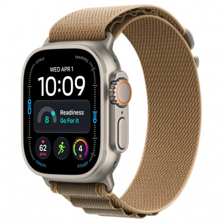 Apple nutikell Watch Ultra 4 titaanist mobiilsidega 49mm, naturaalne (Alpine Loop, kõrbeliiv) L