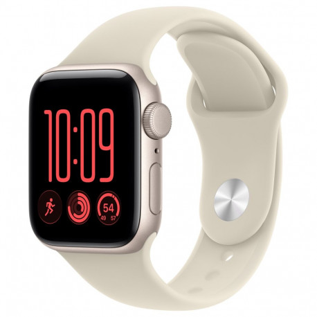 Apple Watch SE 3 alumiinium 40mm (liivakarva spordirihm) M/L, tähevalgus