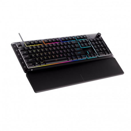 CORSAIR mänguklaviatuur SKIFF 100 PLUS juhtmega 10-tsoonilise RGB-taustvalgustusega, must