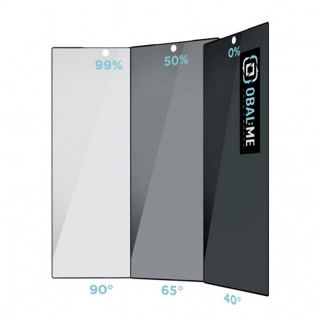 OBAL:ME Privacy 5D Glass Screen Protector for Samsung Galaxy S24 Ultra / black