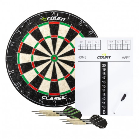 Noolemängulaud Court Classic Dartboard Set