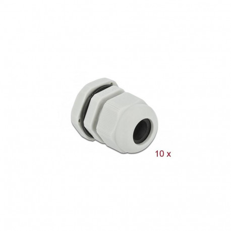 DeLOCK Cable Gland PG13.5 10 pieces grey