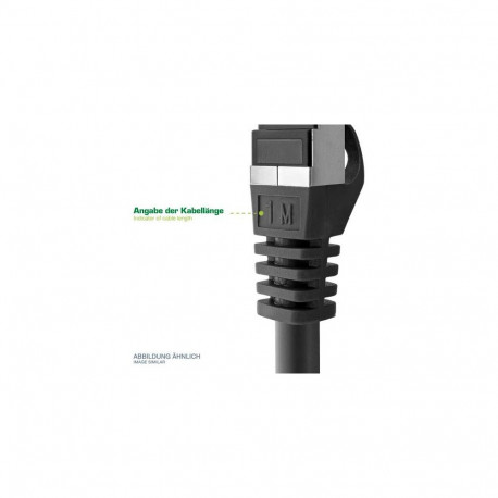 InLine Patch Cable S/FTP PiMF Cat.6A halogen free 500MHz black 3m