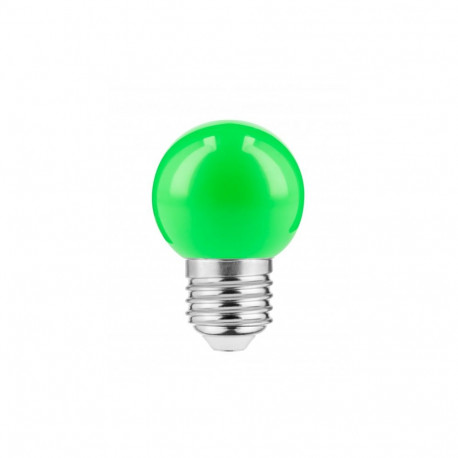 Gtv LED pirn E27 LD-B45C01W-GR, 1 W, 50 lm, AC220-240V, 270°, roheline