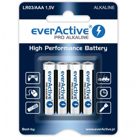 Aaa Batteries - Everactive Pro 4lr61 4p Gray