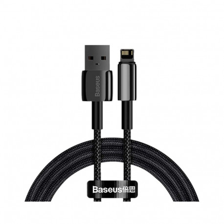 Cable - Baseus Tungsten Gold USB to Lightning 2.4A 2m Black