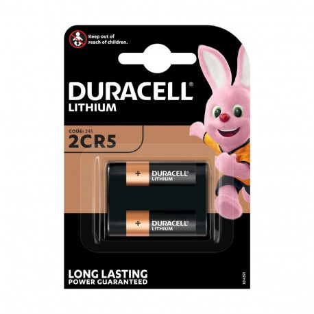 Battery - Duracell 2CR5 6V Lithium Battery 34mm x 17mm x 45mm