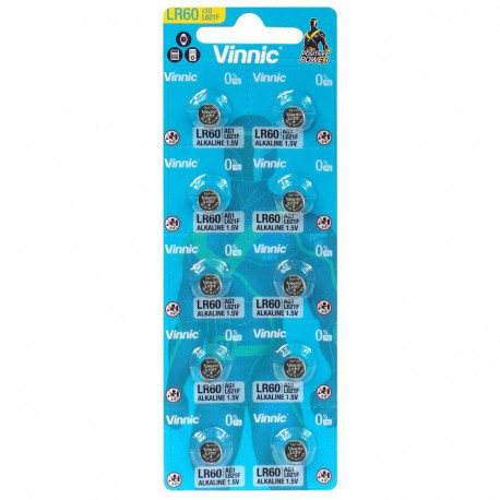 Battery - Vinnic G1 LR621 Alkaline Button Cell 1.5V 10Pcs
