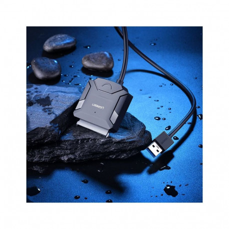 Adapter - Ugreen CR108 20611 USB 3.0 To SATA Hard Drive Converter 6 Gbps Black