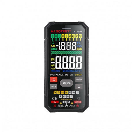 Digital Multimeter - Habotest HT127B 6000-Count True RMS CAT III 600V Multimeter