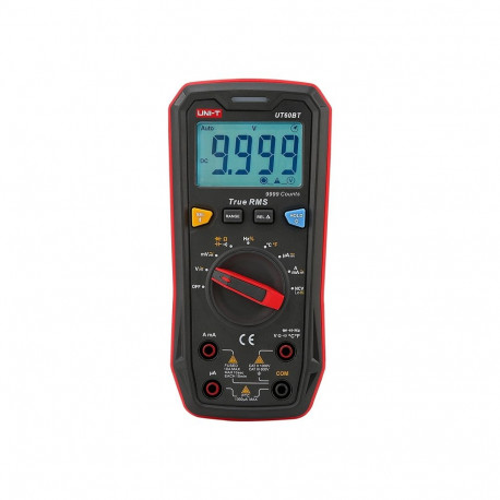 Digital Multimeter - UNI-T UT60BT Bluetooth True RMS 9999-Count Multimeter, 1000 V, 10 A, 100 MΩ, NC