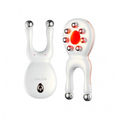 Massager - ANLAN 01-AMFY52-02A Facial And Eye Massager 7 Modes LED EMS Vibration 250 mAh 100 Min 74 