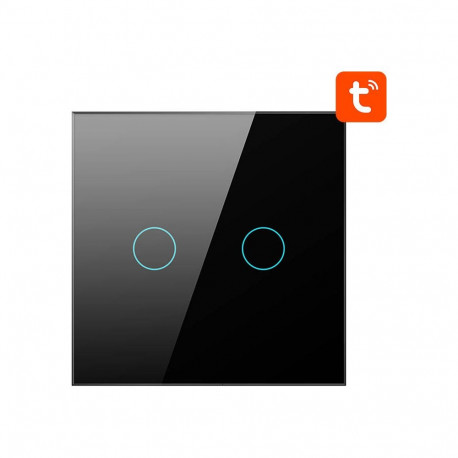Smart Light Switch - Avatto ZTS02-EU-B2 2-Button Black