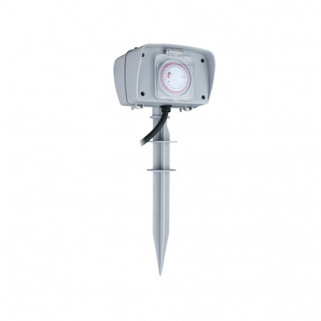 Garden Electrical Post - DPM Słupek Ogrodowy 2G 1.5m 3680W Timer IP44