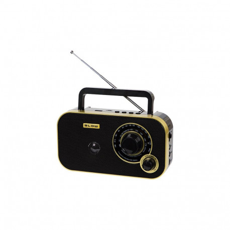 Audio Equipment - Blow 77-542 Portable Radio With AM/FM, Bluetooth, USB/SD - Gold