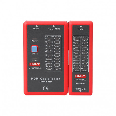 Cable Tester - UNI-T UT681HDMI HDMI, Red-Gray