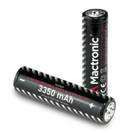 Battery - Mactronic 18650 3350mAh Lithium-Ion Cell 3.7V Black