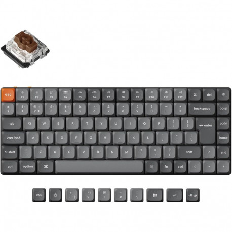Keychron K3 Max 75% Wireless Mechanical Keyboard RGB  / Brown Switch