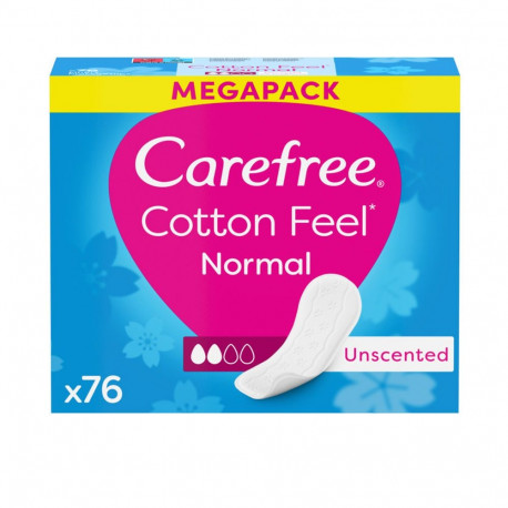 CAREFREE COTTON protector sin fragancia 76 u