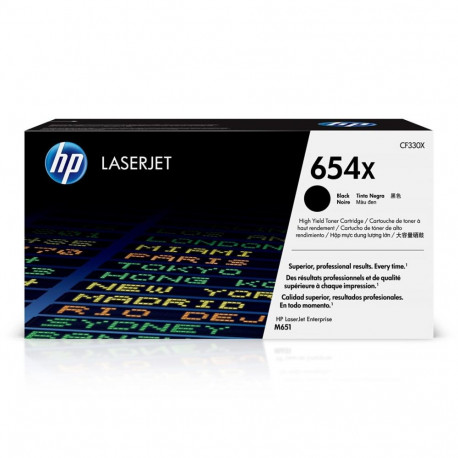 HP LaserJet toonerikassett 654X, suure tootlikkusega, originaal, must