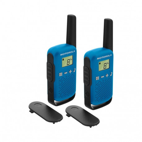Two-Way Radio - Motorola TALKABOUT T42, 2 Pack, Black, Blue
