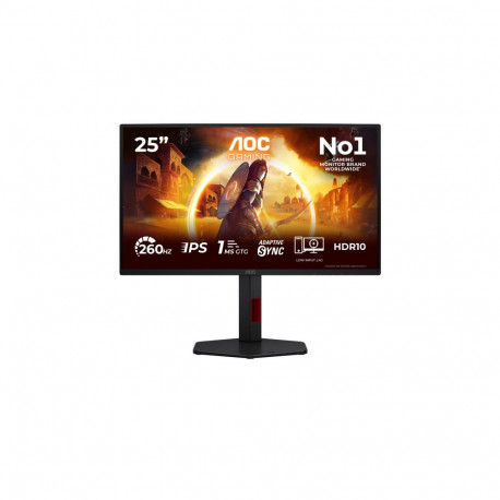 AOC monitor 25G4ZR 25" Fast IPS FHD 16:9 240Hz 0.5ms 1920 x 1080 pikslit 300cd/m² 2 HDMI-porti, must