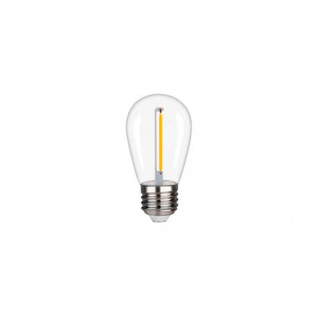 Visional LED Dimmable filament bulb E27, S14, 1W, 100lm, 2700K, 360