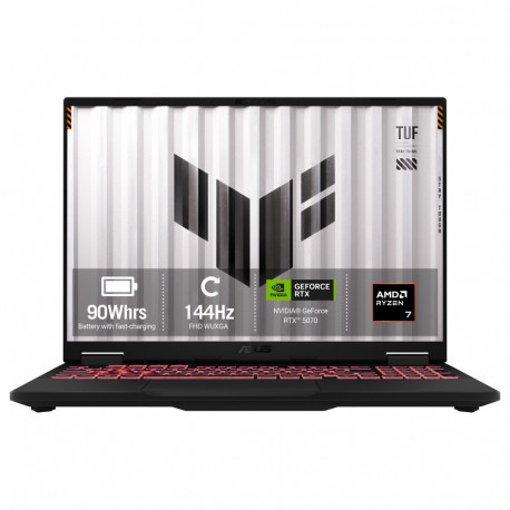 ASUS mänguri sülearvuti TUF Gaming A16 FA608UP-TU131W RYZ7-260/16GB/1TBSSD/RTX5070/W11 Home