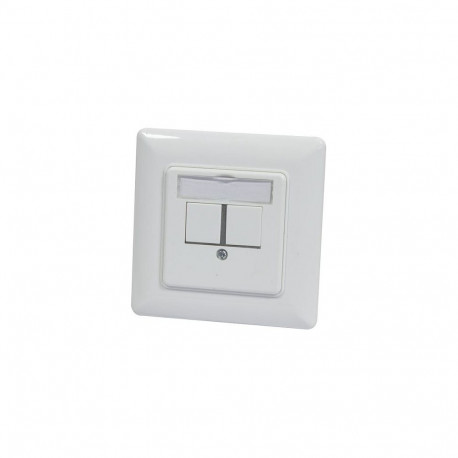 "Modulträger, UP Dosen für 2xTP-Modul, Reinweiss, 180Grad, Synergy 21,"