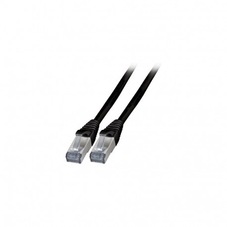 "EFB RJ45 Patchkabel Cat.6A S/FTP TPE, 6KV schwarz 30m"