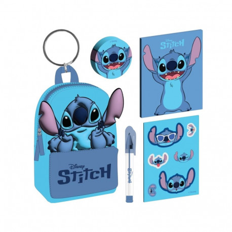 PY LILO & STITCH (CORE BLUE) MINI FILLED BACKPACK KEYCHAIN