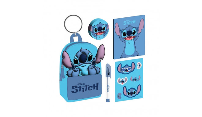 PY LILO & STITCH (CORE BLUE) MINI FILLED BACKPACK KEYCHAIN