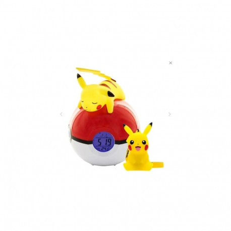 TF POKEMON LIGHT-UP ALARM CLOCK & PIKACHU 9CM