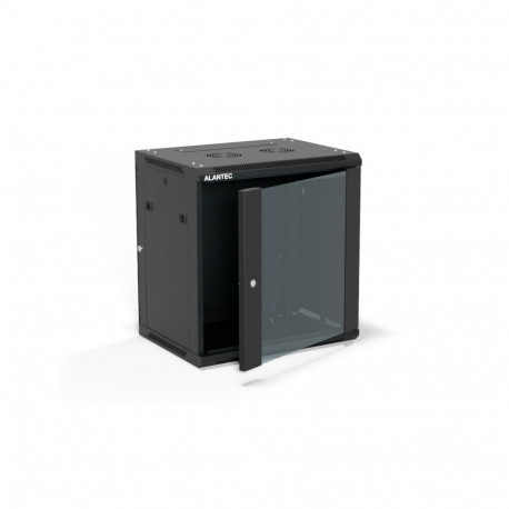 ALANTEC 19" 12U seinakapp 600x450, (kahe sektsiooniga variant), ühe tiivaga klaasuks, eemaldatav täi