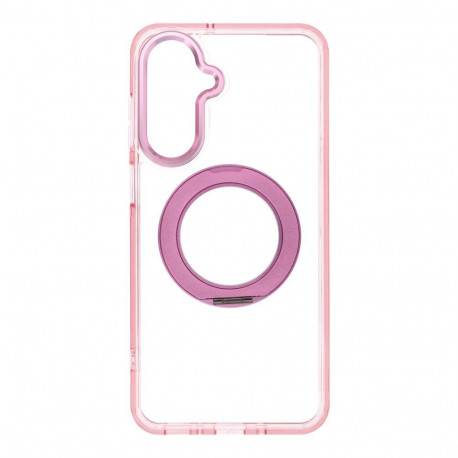 Case for Samsung A17 / A18 Frame Circle Stand compatible with MagSafe pink
