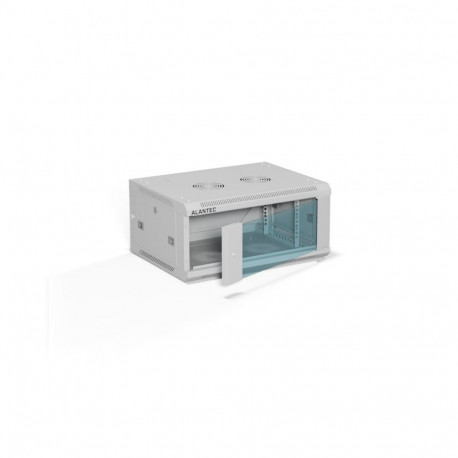 ALANTEC 19" 4U 600x450 wall-mounted cabinet, grey