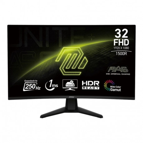 MSI arvutimonitor MAG 32C6X 80 cm (31.5") 1920 x 1080 pixels Full HD, must
