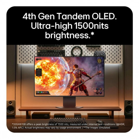 LG arvutimonitor 32GX870B-B.AEU 81.3cm (32") 3840 x 2160 pixels 4K Ultra HD OLED, must