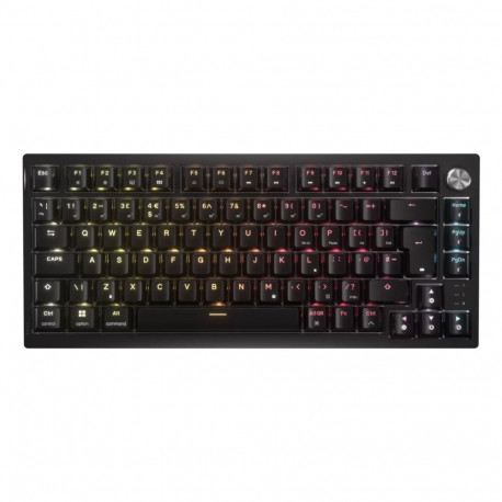 Corsair mänguklaviatuur K65 PLUS USB + RF-juhtmevaba + Bluetooth QWERTY USA inglise, must