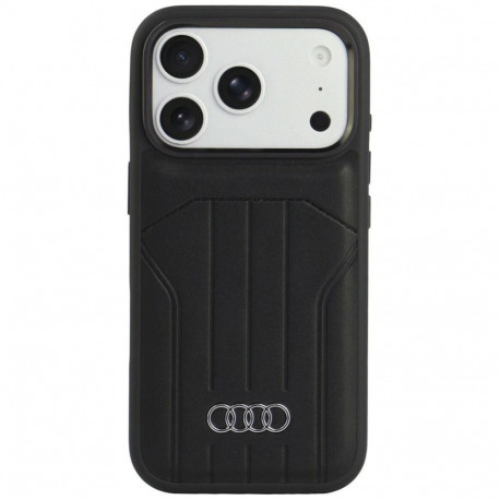 Audi Audi Synthetic Leather Case MagSafe for iPhone 18 Pro / 17 Pro - Black