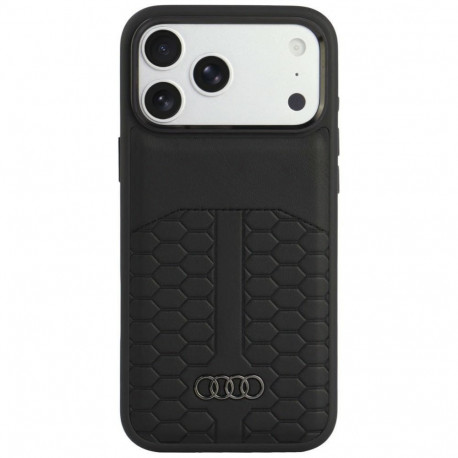 Audi Audi Leather Case MagSafe for iPhone 18 Pro Max / 17 Pro Max - Black