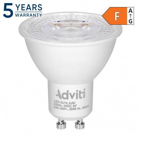 Żarówka LED GU10 6,5 W 520 lm 4000 K 60° DIMM (10 tk.)