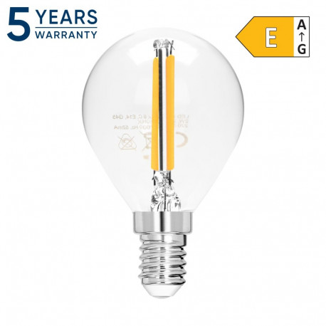 LED-filamentpirn C E14 G45 2W 250lm 4000K (10 tk.)