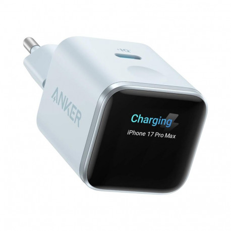 Charger Anker Nano 45W, Smart Display, Blue