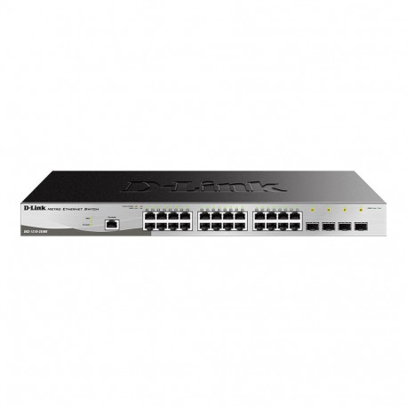 D-LINK hallatav kommutaator Smart+ L2+ 24 Gigabit-porti ja 4 SFP-porti