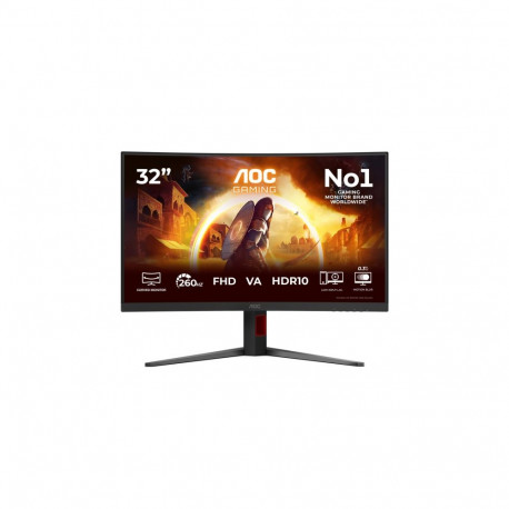 AOC C32G4Z 31.5inch 1920x1080 VA Curved 1500R H/A 130 MM AOC G4 Curved FHD 260Hz OC VA 0.3ms MPRT HA
