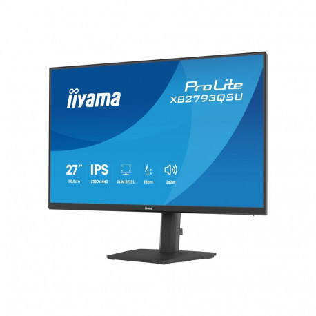 IIYAMA XB2793QSU-B1 27inch IPS 4-side slim bezel 2560x1440 QHD 1ms MPRT 15cm Height Adj. Stand 350cd