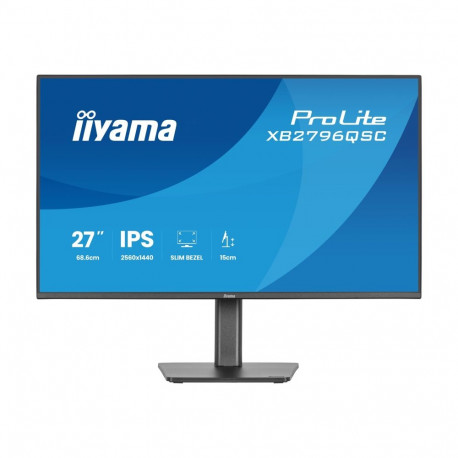 IIYAMA monitor XB2796QSC-B1 27-tolline IPS-paneel 2560x1440 15cm reguleeritava kõrgusega alus 4ms 35