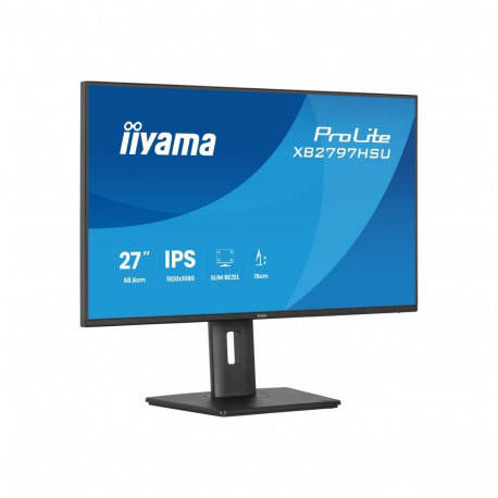 IIYAMA monitor XB2797HSU-B1 27inch IPS FHD 120Hz EyeComfort 15cm kõrgusreguleeritav jalg 350cd/m2 kõ