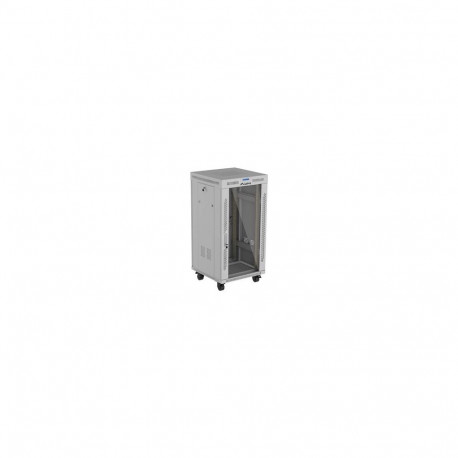 LANBERG rack-kapp 19-tolline 22U 600X600 eraldiseisev lamepakendis klaasuksega LCD V2, hall